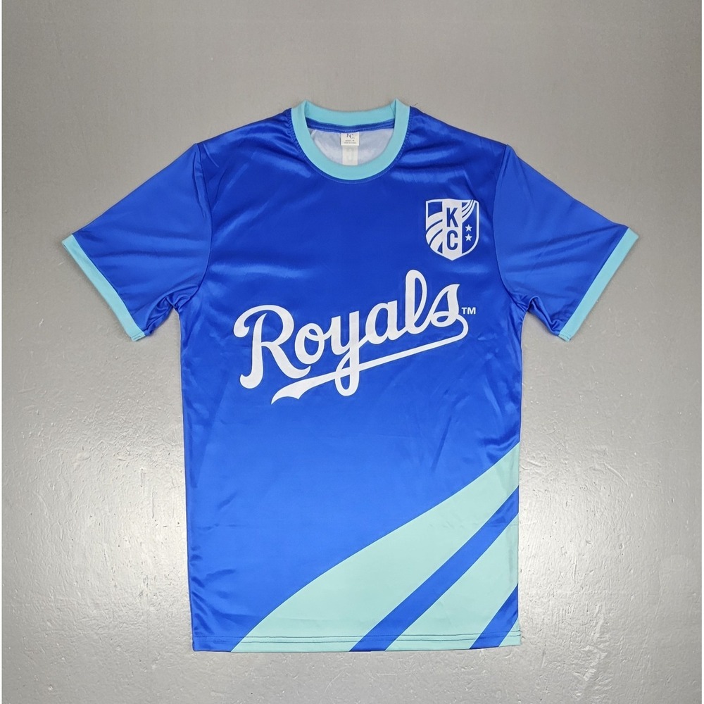 Kansas City Royals KC Current Soccer Jersey Adult Size XL Blue‎ SGA Baseball